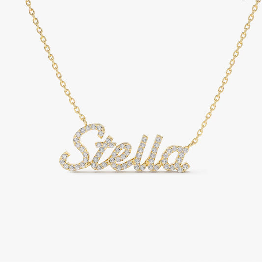 Signa™ Diamond Script Name Necklace – Personalized Jewelry for Women