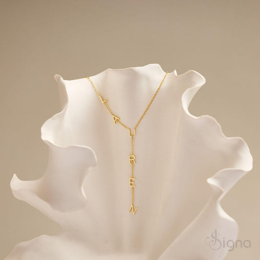Minimalist custom name drop jewelry