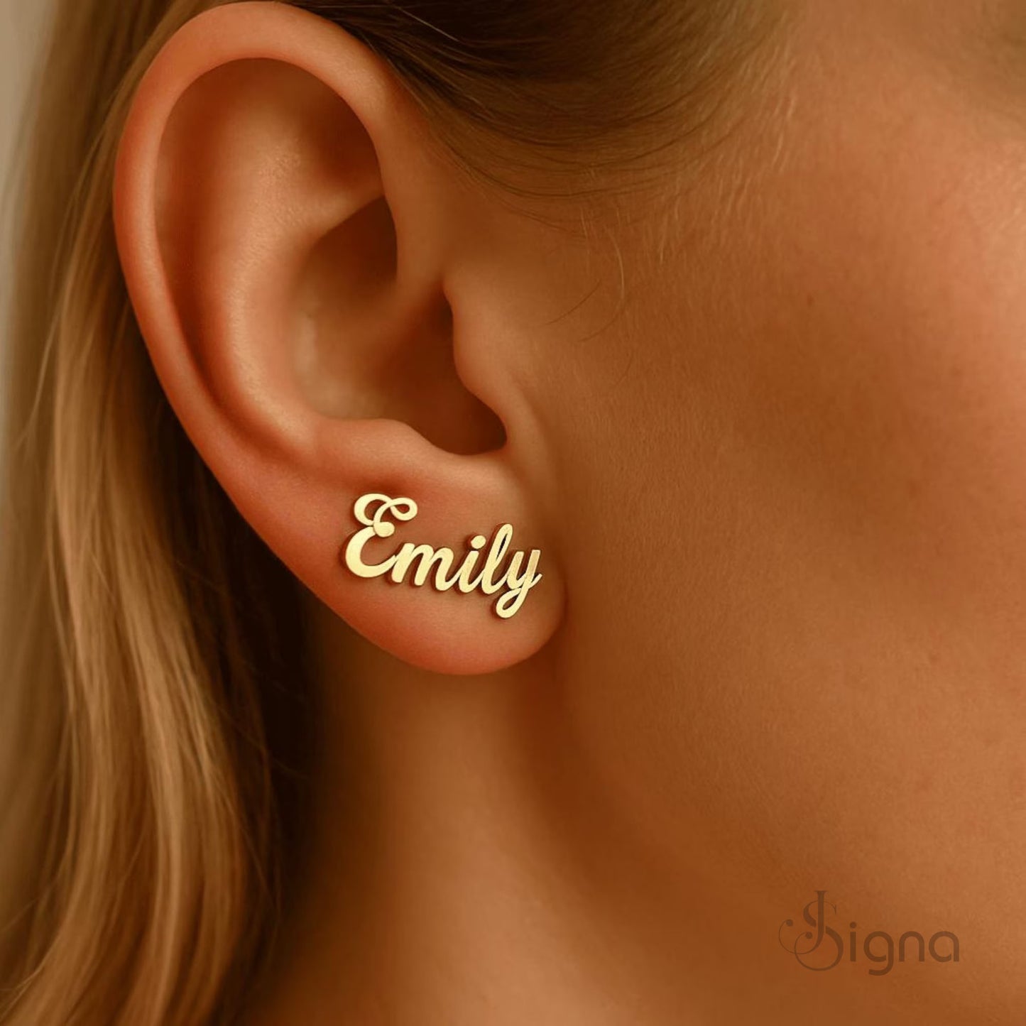 signa™ custom name earrings for women