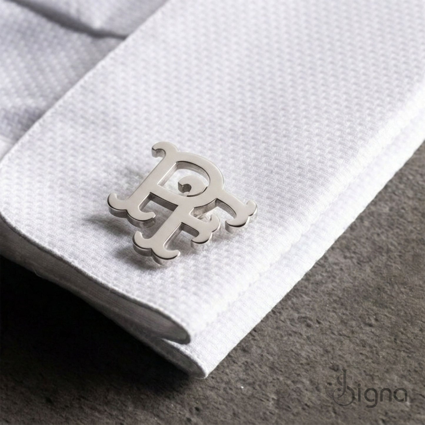 signa™ elite initial cufflinks for men