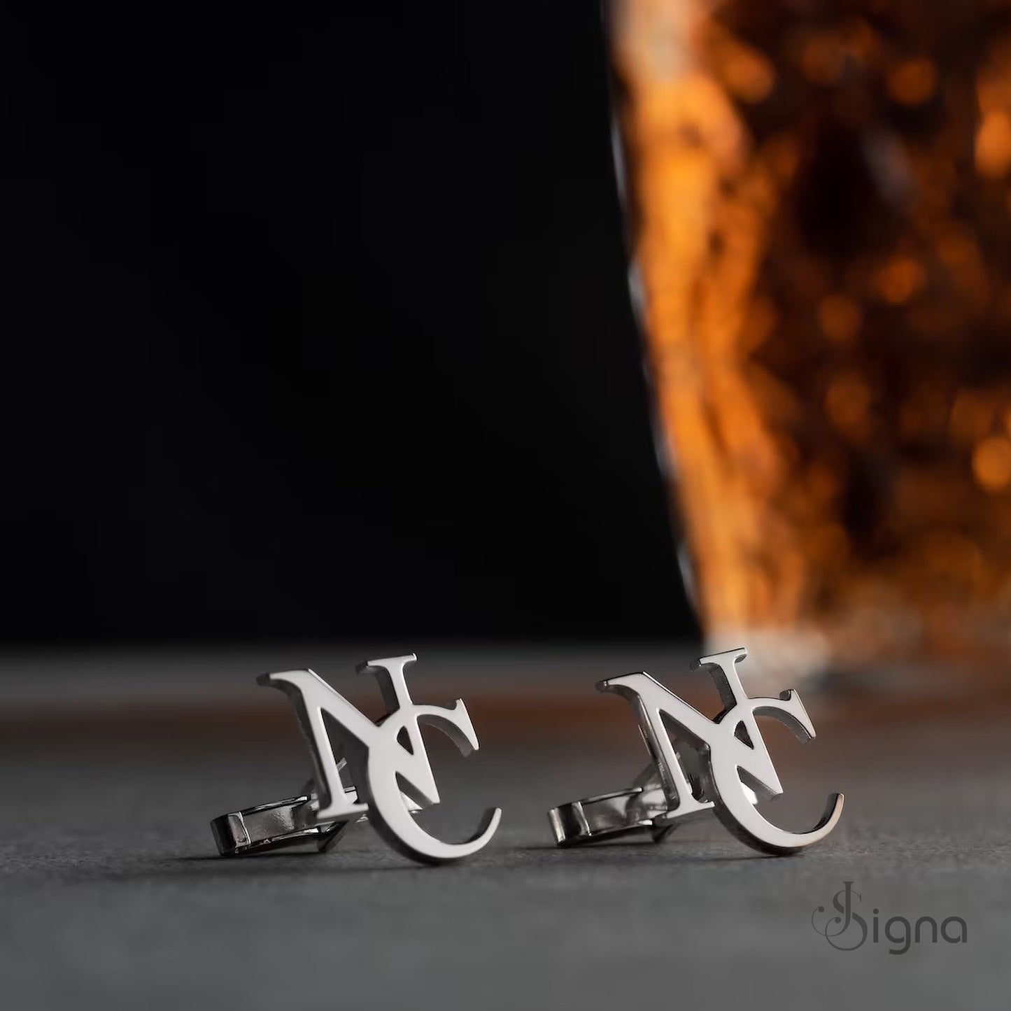 signa™ elite initial cufflinks for men