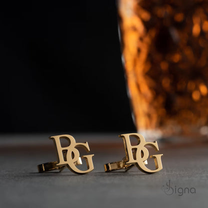 Signa™ Elite Initial Cufflinks for Men