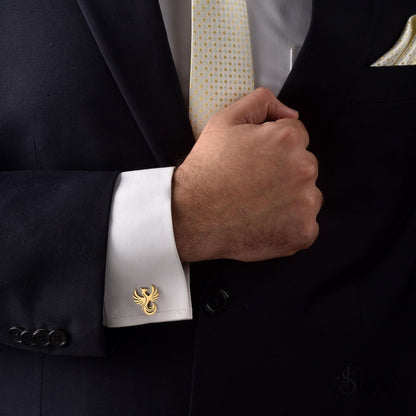 Signa™ Imperial Flame Phoenix Cufflinks For Men