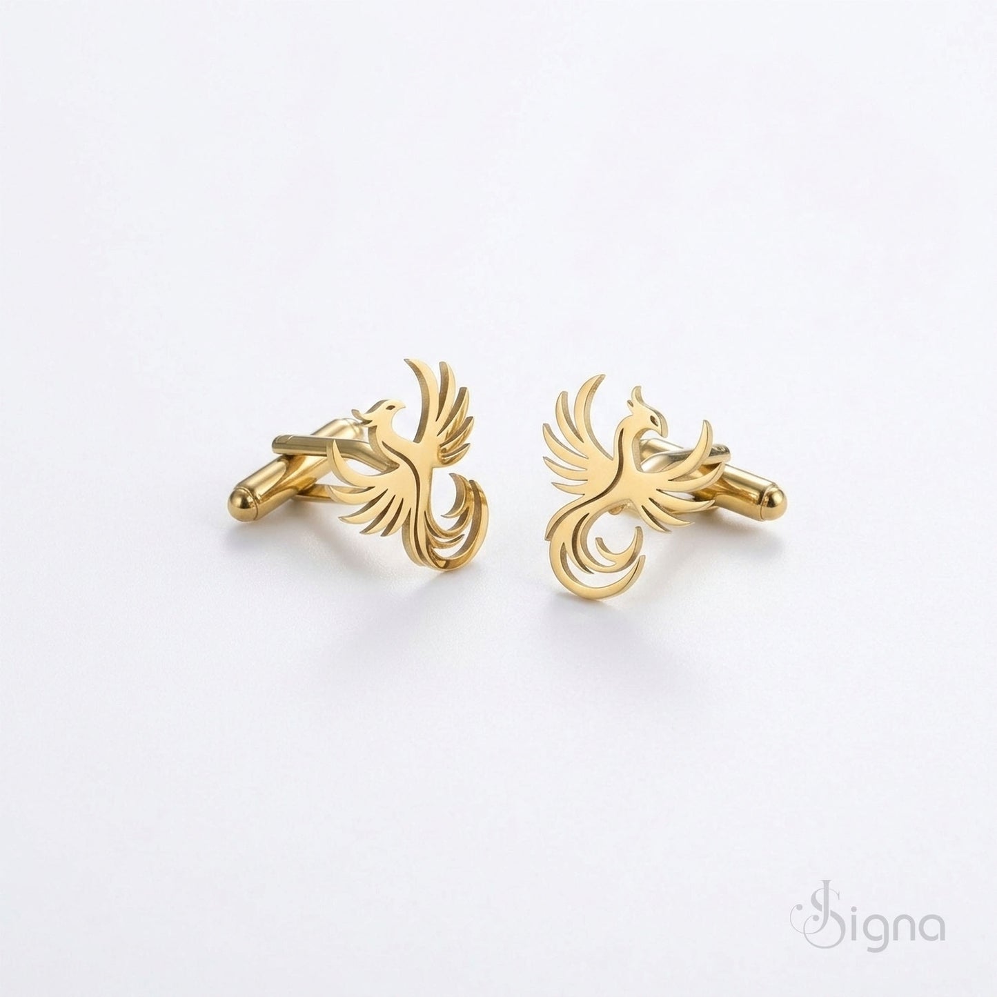 signa™ imperial flame phoenix cufflinks for men