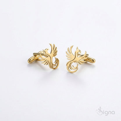 Signa™ Imperial Flame Phoenix Cufflinks For Men