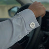 Signa™ Luxe Custom Engraved Round Cufflinks for Men