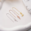 Signa™ Personalized Box Chain Name Pull-Through Earrings