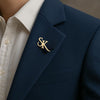 Signa™ Personalized Dual Letter Brooch for Men