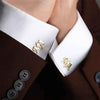 Signa™ Personalized Initial Cufflinks for Groomsmen - Engraved Men’s Accessory