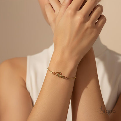 Signa™ Personalized Script Name Adjustable Bracelet For Her