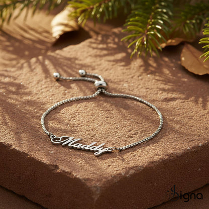 Signa™ Personalized Script Name Adjustable Bracelet For Her