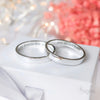 Signa™ Personalized Secret Message Engraved  Couple Rings - His Her Anniversary Gifts