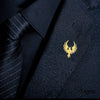 Signa™ Phoenix Brooch Pin for Men - 18k Gold Plated Personalized Suit Brooch - Groomsmen Gift